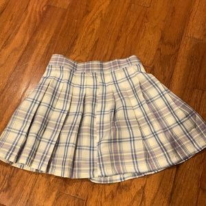 Shein plaid pleated skirt